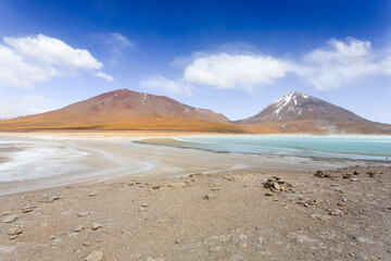 The green Laguna Verde,Bolivia
