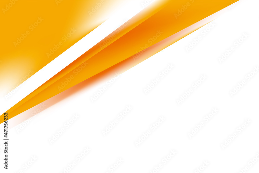 Poster abstract orange and white geometric background design template vector, orange background element wit