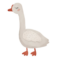 Watercolor cute animals illustartion for scrapbooking, stickers., poster