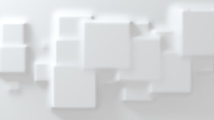 Fototapeta na wymiar White convex background made of anti-aliased geometry. 3d rendering