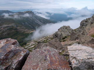 View from Pena de Francia mountain, Castile and Leon, Spain.