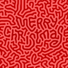 Merry Christmas holiday hidden text message in Seamless Wavy Organic noise diffusion pattern. Illustration.