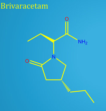 Brivaracetam, sold under the brand names Briviact and Brivajoy among others, a chemical analog of levetiracetam, is a racetam derivative with anticonvulsant properties.