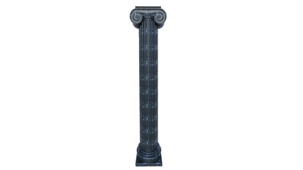 Naklejka premium Greek column pillar colorful marble ionic style 3D illustration