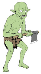 Goblin with axe