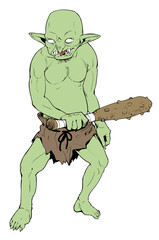 Goblin with club

