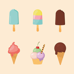 icons ice creams
