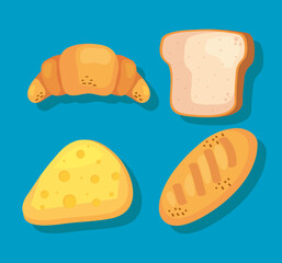breads with cheese