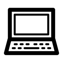 laptop outline icon, suitable for electronics icon set