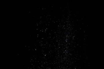 snow overlay photo on black. abstract snow texture to give a winter season effect. realistic effect of the snowfall.