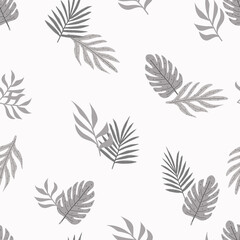 beautiful seamless pattern of palm background