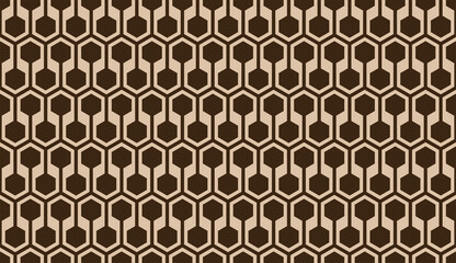 Retro seamless pattern. Abstract geometric background. Vector Illustration.