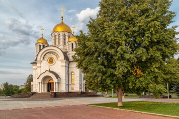 Fototapeta na wymiar The church in honor of the Holy Great Martyr George the Victorious. Samara