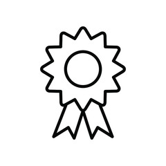 Prize ribbon icon vector graphic