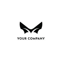 Wings Black Logo For Company 