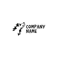 Adventure Wolf Head Logo for company 