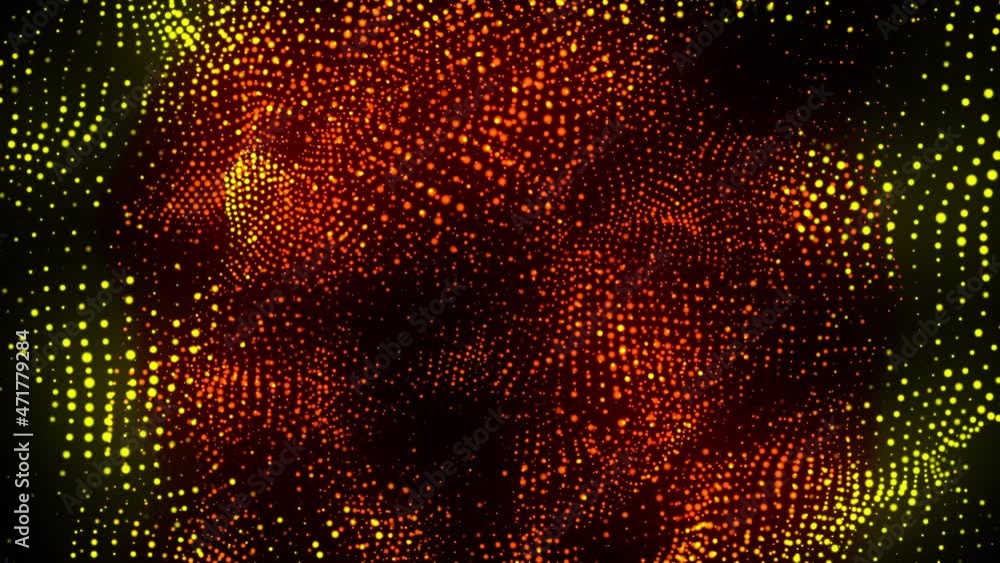 Poster computer generated spiral organic form from flow particles. 3d rendering of gaseous excellent backgr