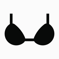 Bra icon. Female underwear sign. Bikini vector illustration isolated on white background.