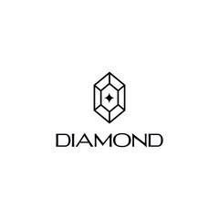 Vector design of crystal or diamond logo