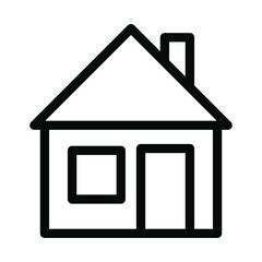 House icon. Vector illustration isolated on white background.