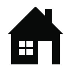 House icon. Vector illustration isolated on white background.