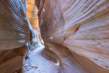 a bend in the slot canyon round valley draw in grand staircase escalate utah