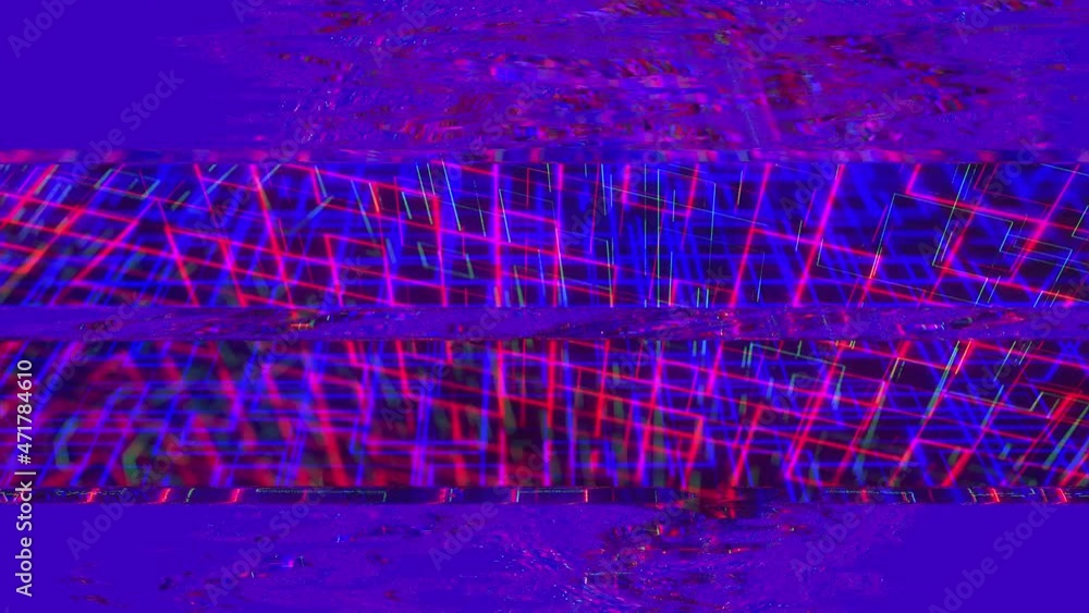 Poster glitch, pixel noise on the screen, computer generated. bad signal. video damage. 3d rendering a digi