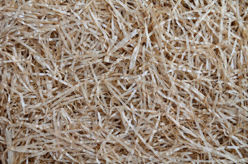 Background from beige packaging straws