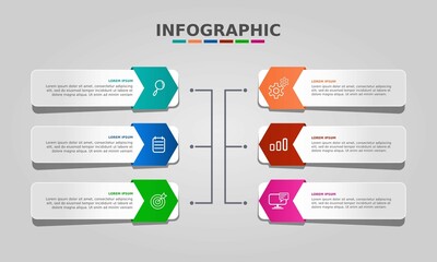 modern business infographic template design