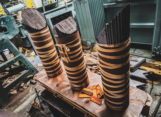 Limbs of high voltage distribution transformer core in the industry.