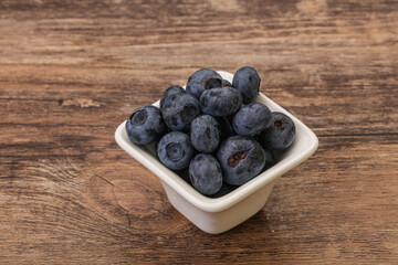 Ripe sweet tasty blueberries heap