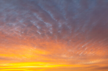 Colorful clouds in the sky