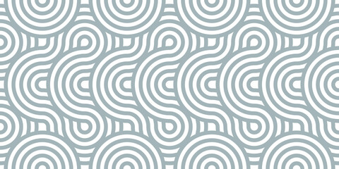 Abstract lines geometric seamless pattern. Rounded pattern. Vector repeat endless fabric background. 
