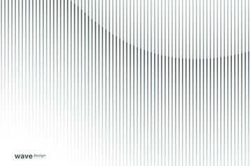 Fototapeta premium Abstract striped Background. Waved lines texture. Tech design
