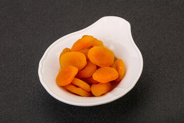 Sweet tasty dried apricot heap