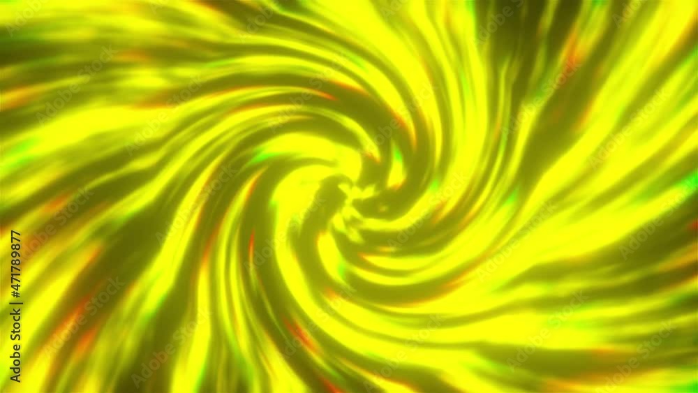 Aufkleber neon 3d render spiral moving in space. futuristic whirlpool in dark sky. magical bright powerful fla