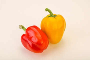 Ripe sweet Bulgarian bell pepper