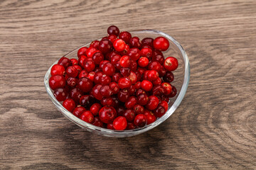 Sweet and tasty cranberry in the bowl