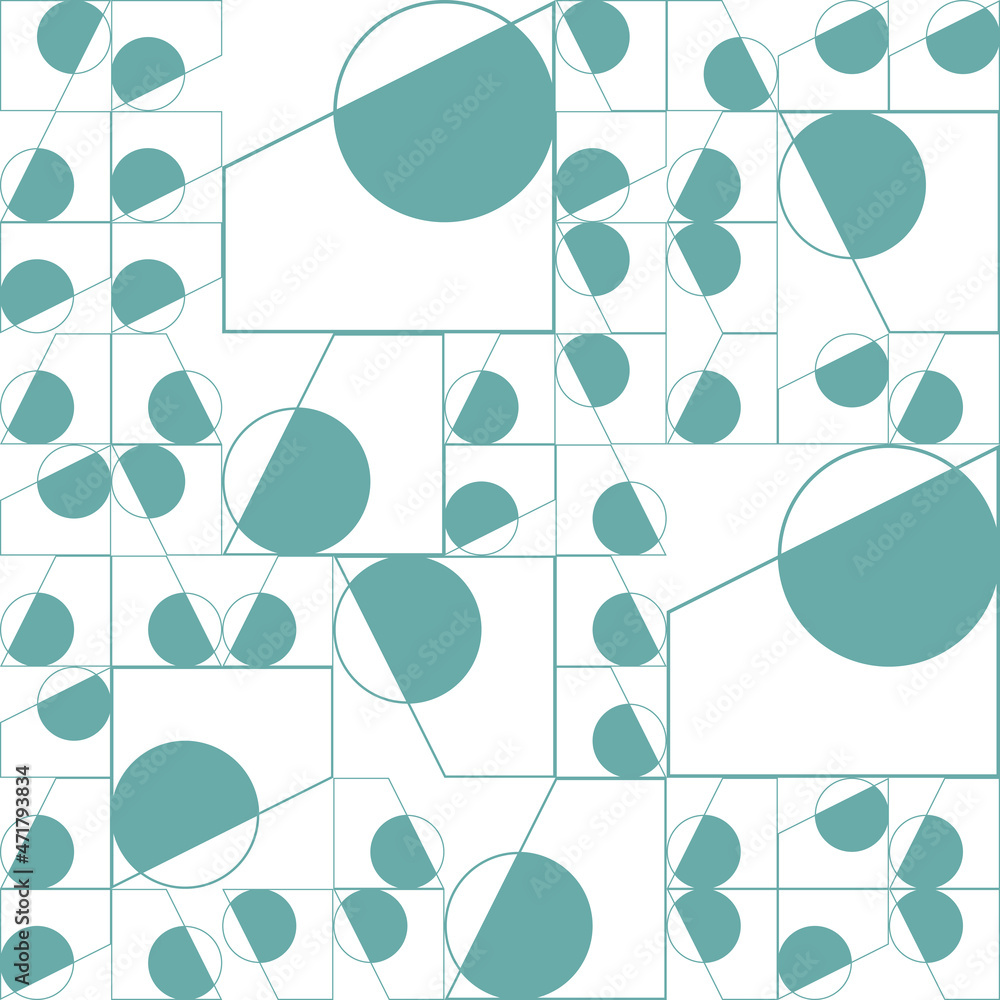 Poster duotone colored abstract artwork of computer gemerated vector pattern design graphics