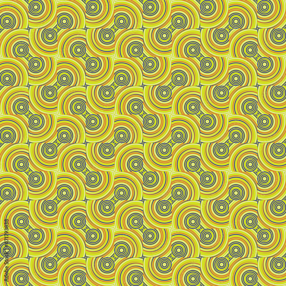 Poster seamless abstract vector pattern design made with repetitive geometric shapes