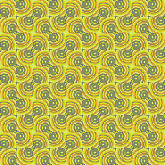 Seamless Abstract Vector Pattern Design Made With Repetitive Geometric Shapes