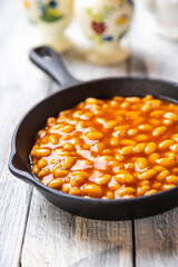 Baked beans, american staple food