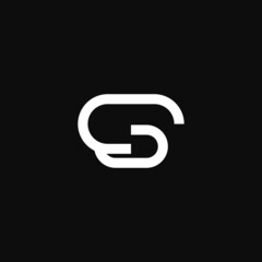 Obraz premium DS letter design logotype concept vector illustration