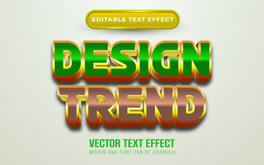 Design trend editable text effect