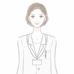中年の女性医師