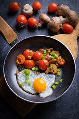 Sunny side up fried eggs