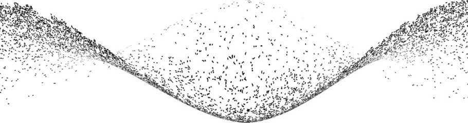 Sprayed black line .Graffiti art design . Noise dispersion logo . Spray effect .Grunge texture . Distressed element .vector 