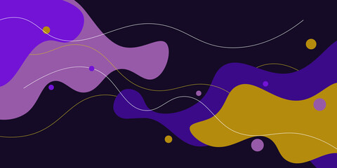 Modern backgrounds with abstract elements and dynamic shapes. Compositions of colored spots