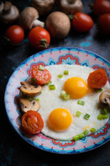 Sunny side up fried eggs