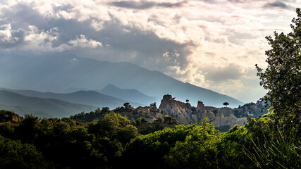 Fototapeta premium Orgues d'Ille-sur-Têt loin nature